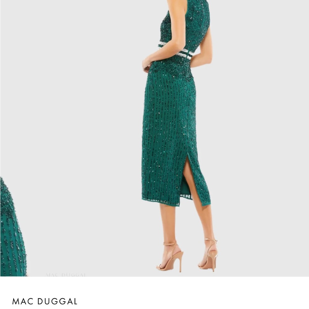 NWT Mac Douggal Emerald Sequin Embellished Dress